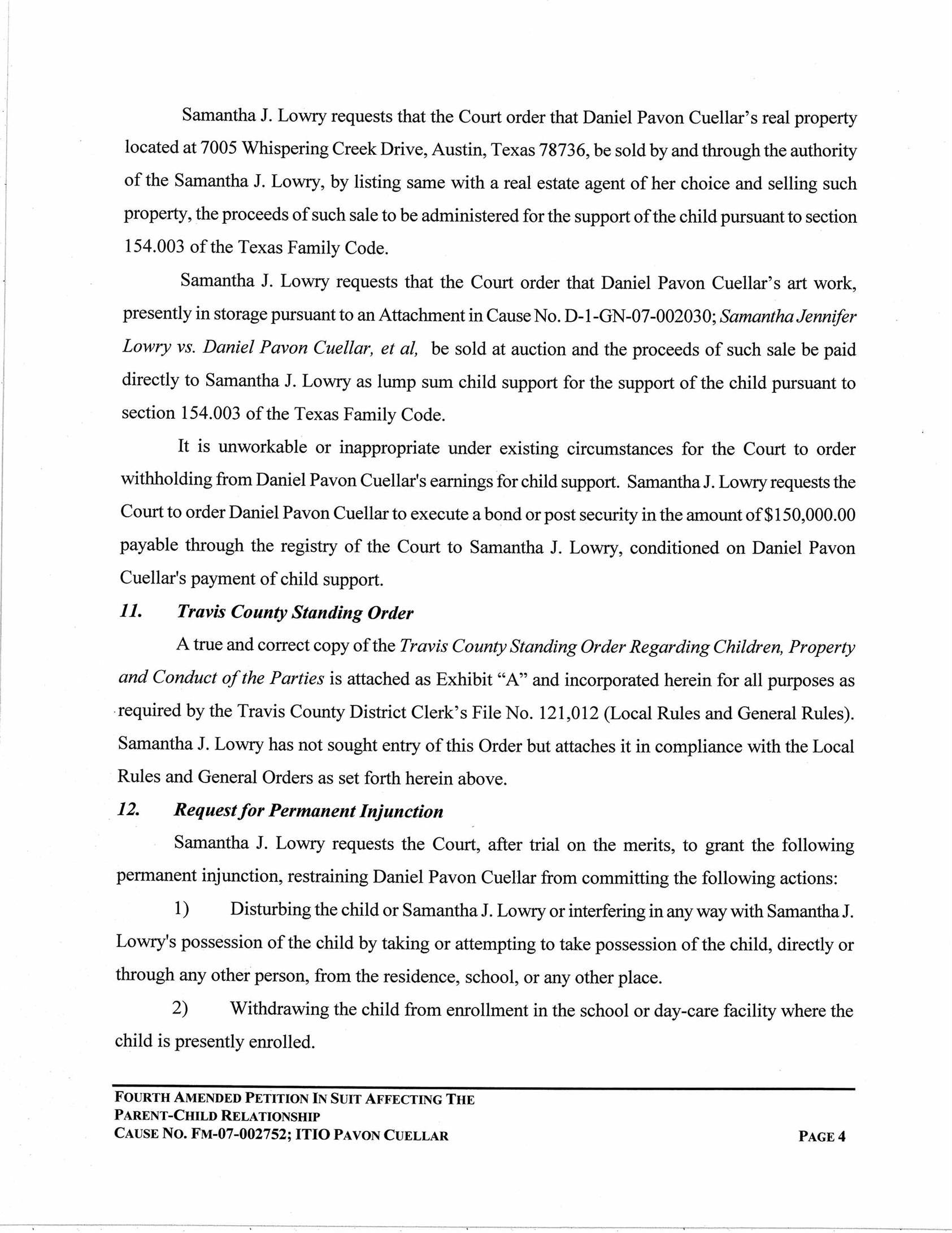 Jami Milner, Joe Milner, Scott Milner
Criminals Working in Travis County Court
After Trespassing, Kidnapping Daniel And Seb,
Request To Sale HOMESTEAD AND ALL ART